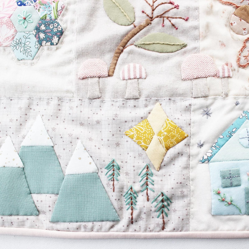 seasonal sampler mini quilt