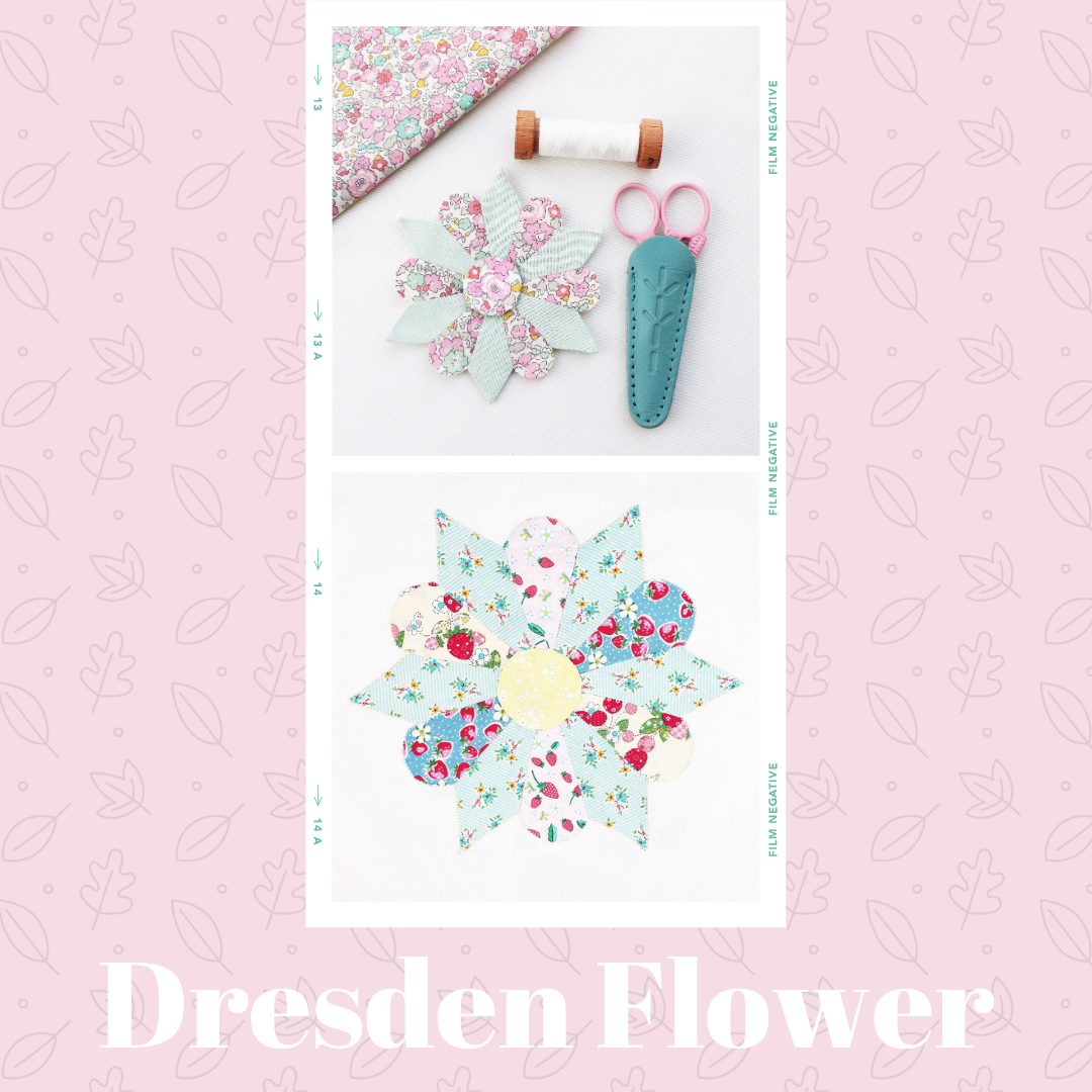 free Dresden flower pattern