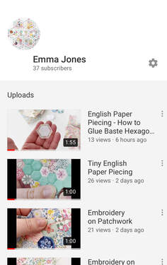 youtube tutorials English paper piecing channel sewing