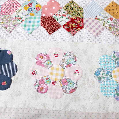 English paper pieced quilt